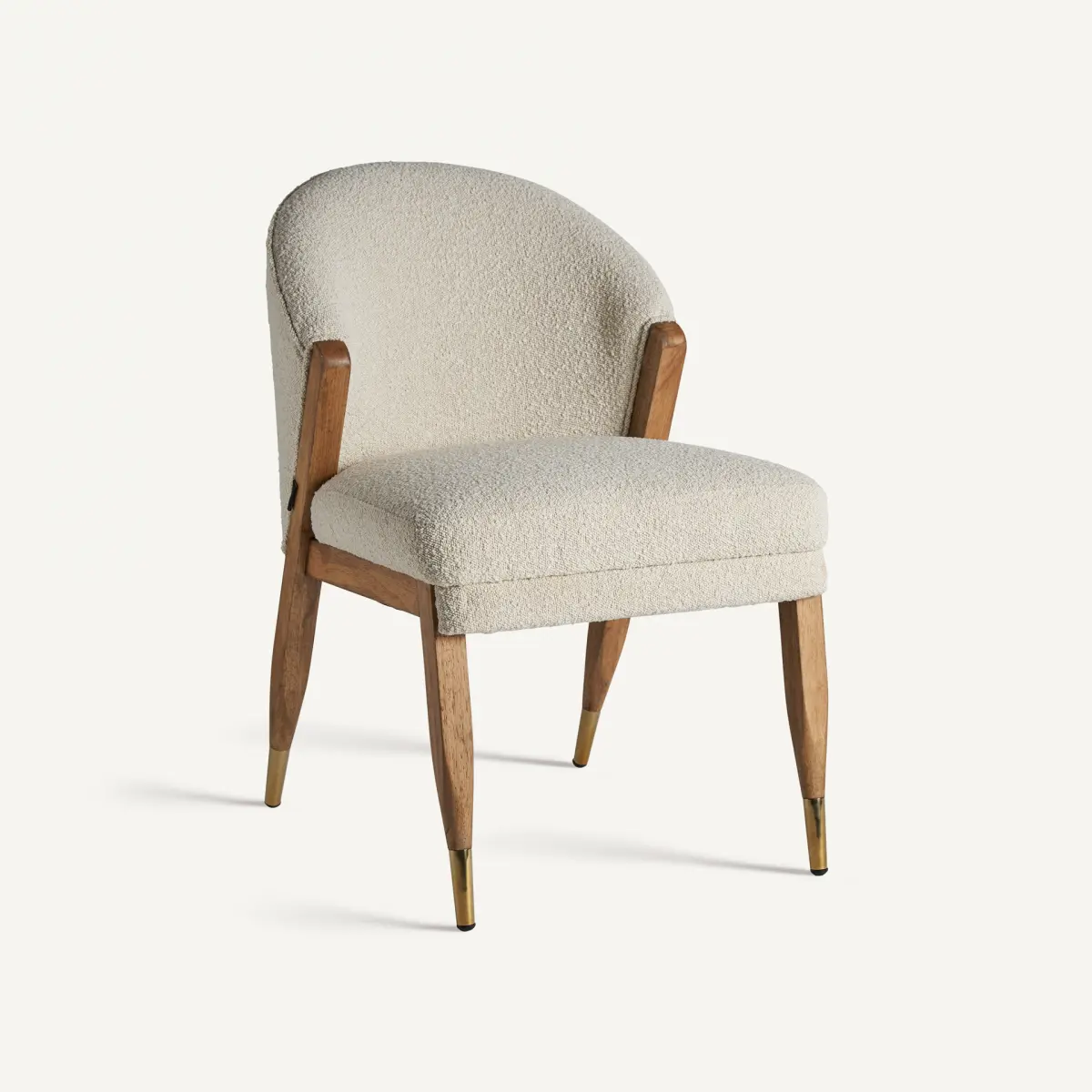 Chaise Prati bouclé blanc Vical Home