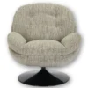 Fauteuil Memento beige chiné Athezza Pied noir – Image 3