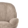 Fauteuil Memento beige chiné Athezza pied noir 3