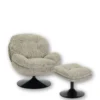 Fauteuil Memento beige chiné Athezza Pied noir – Image 5