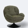 fauteuil memento chine vert mousse pied noir