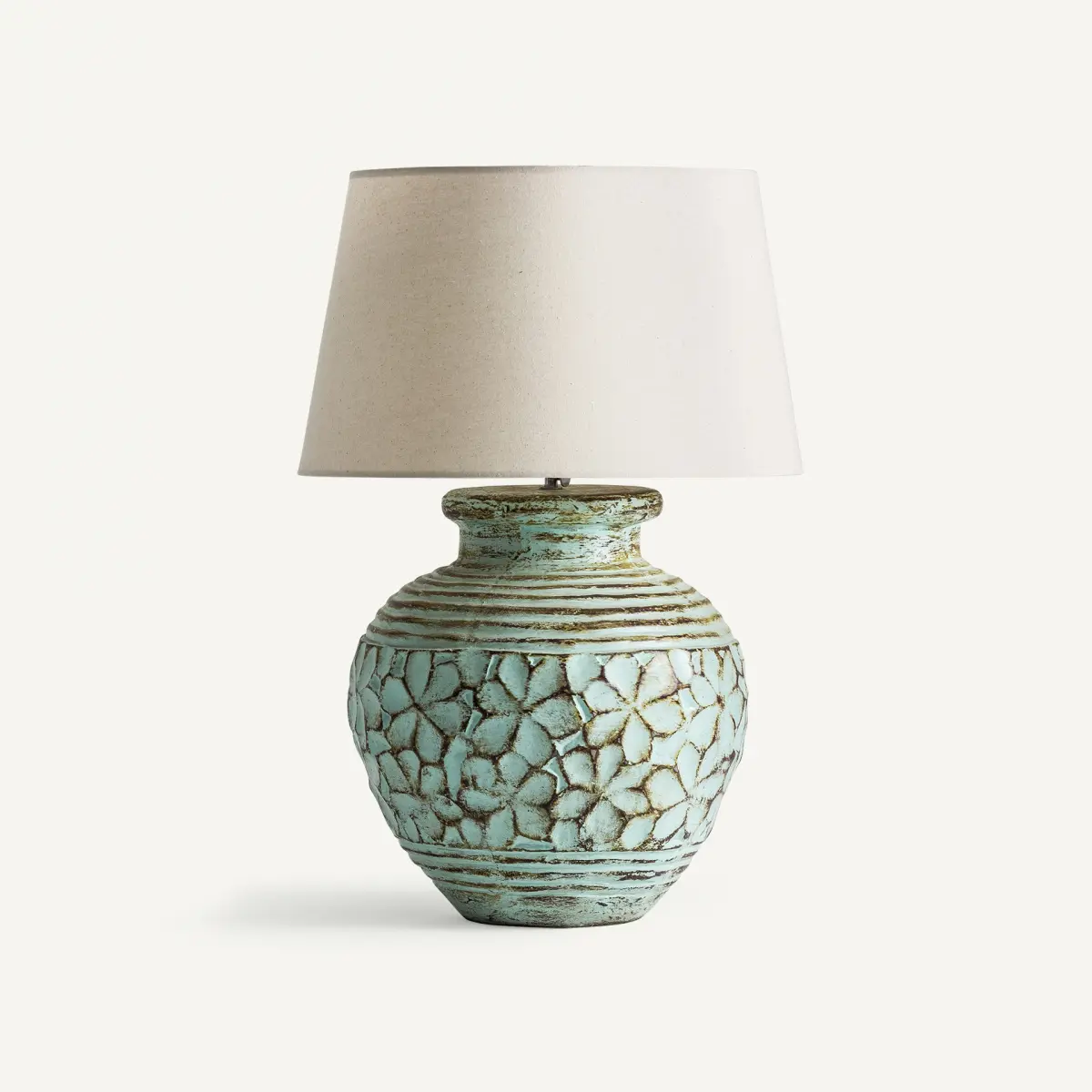 Lampe terre cuite vert Vical Home