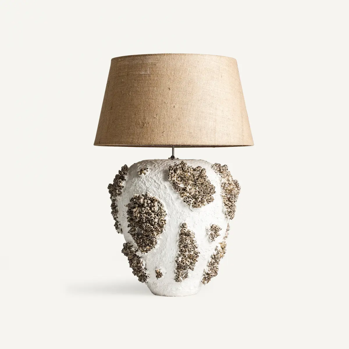 Lampe blanc marron en terre cuite Vical Home