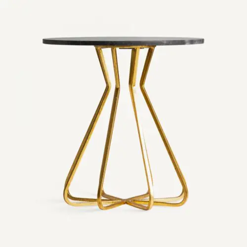 Bout de canapé gris doré BRIENZ Vical Home