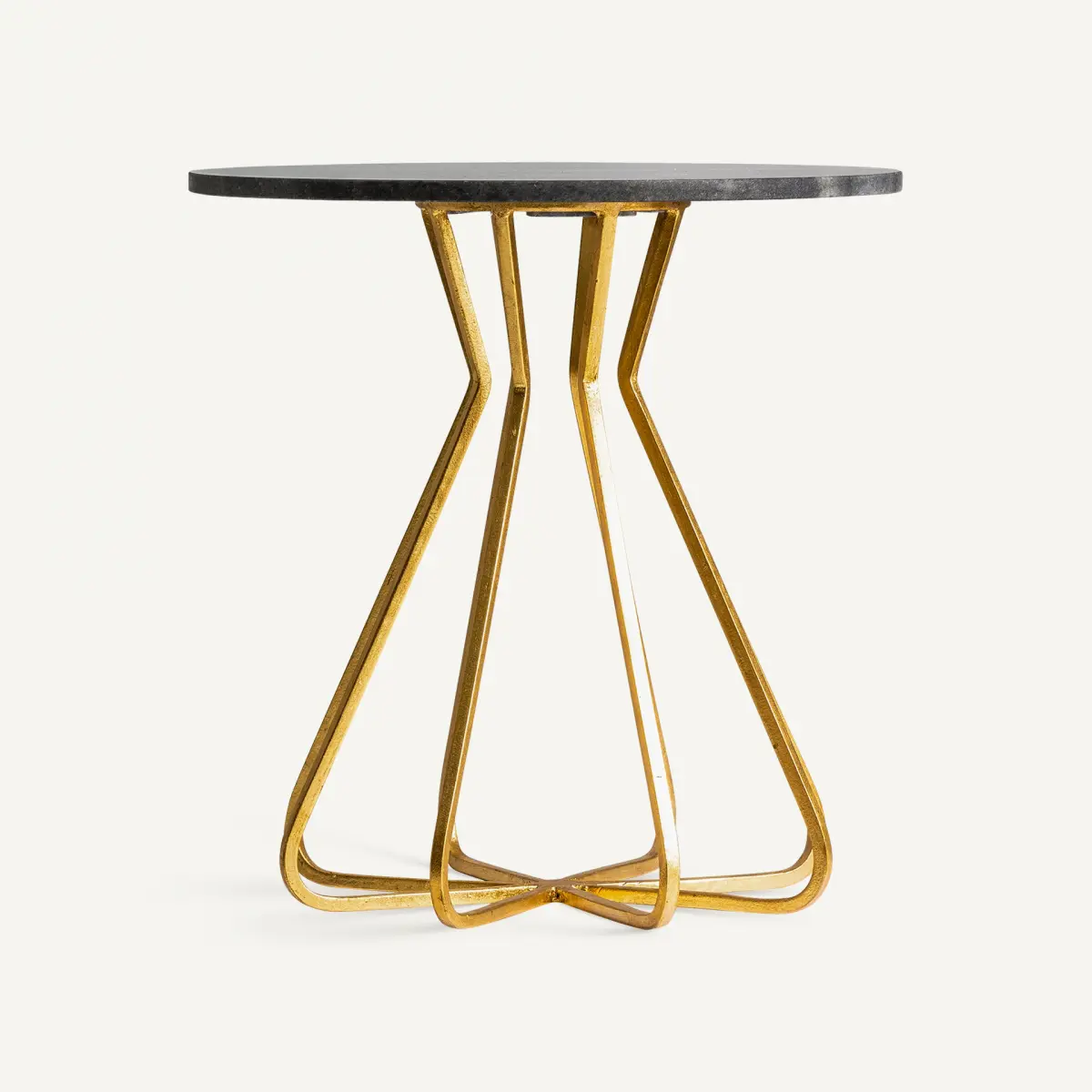 Bout de canapé gris doré BRIENZ Vical Home