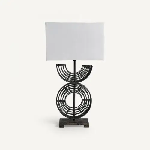 Lampe à poser contemporaine noir blanc Vical home