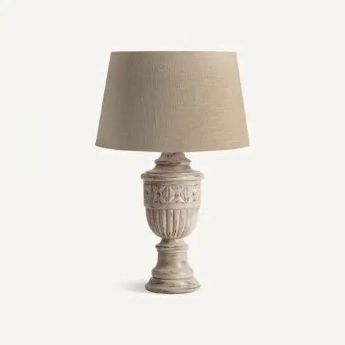 Lampe à poser bois naturel beige Vical Home