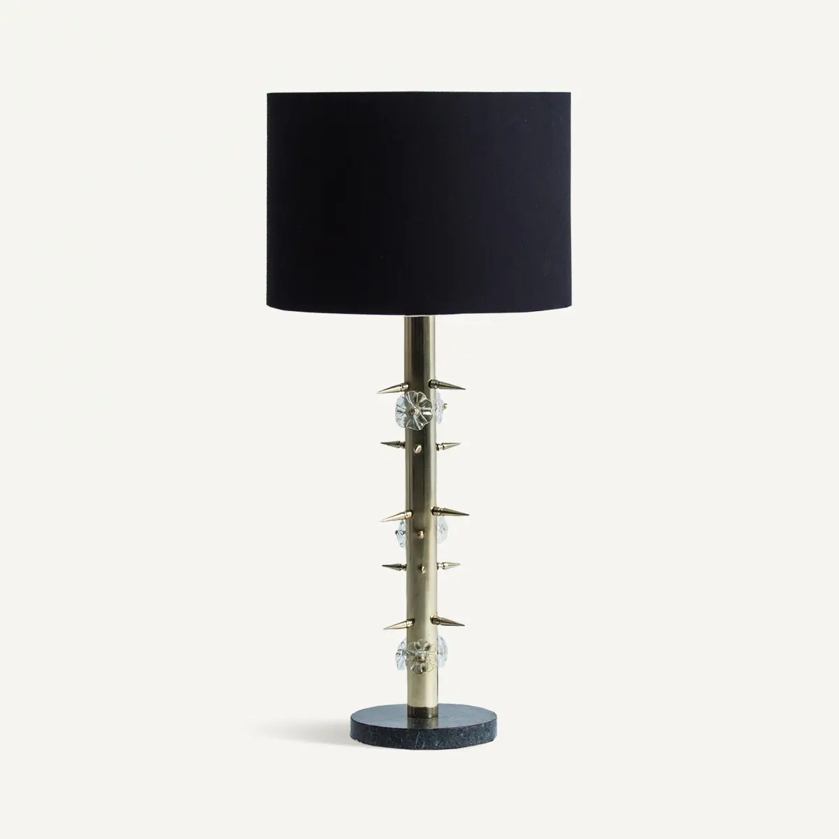 Lampe design marbre noir or Vical Home
