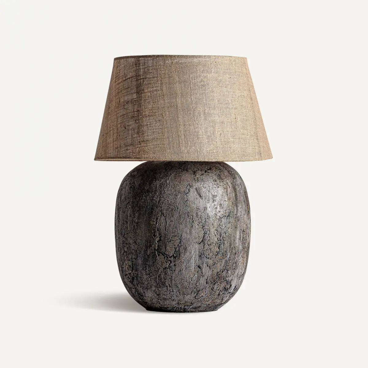 Lampe style contemporain ciment gris Vical Home