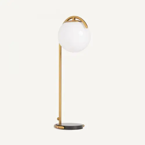 Lampe de salon boule blanc or Vical Home