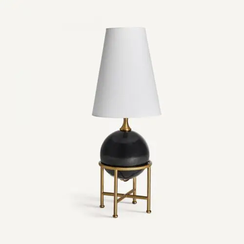 Lampe noir doré en fer Vical Home