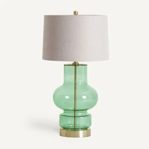 Lampe verre vert Vical Home