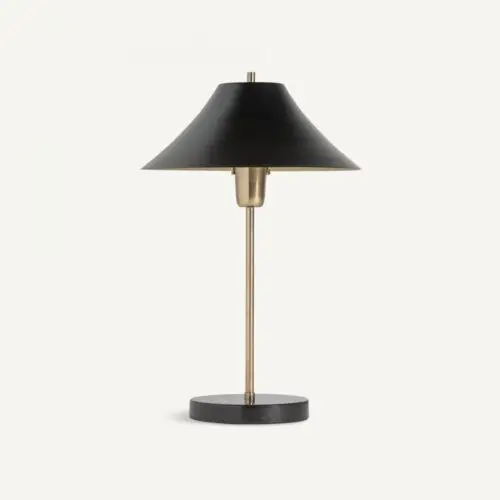 Lampe design marbre noir doré Vical Home
