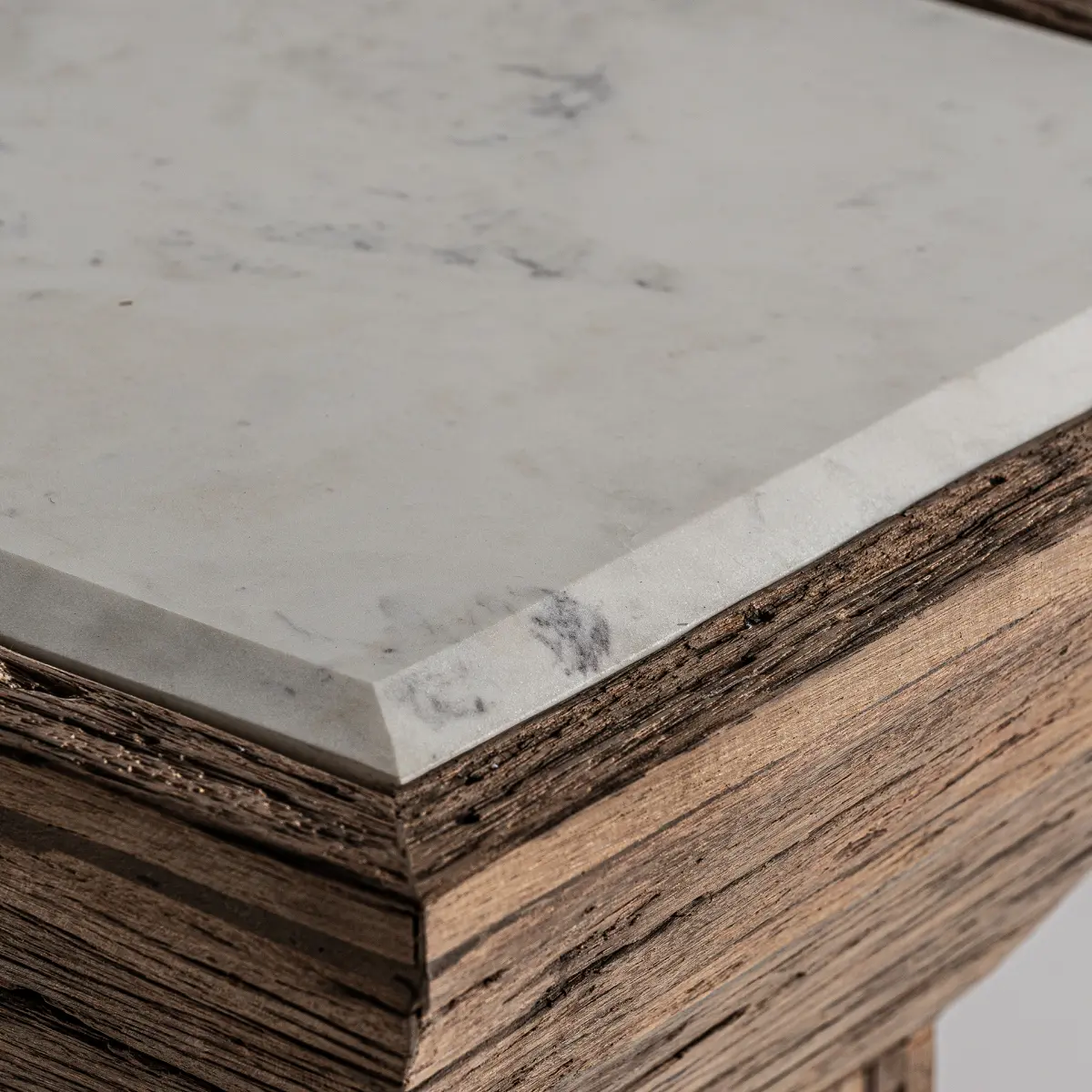 Bout de canapé SAMSUN bois marbre Vical Home Bout de canapé SAMSUN bois marbre Vical Home – Image 4