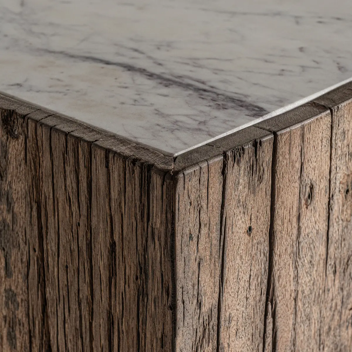 Bout de canapé SAMSUN rectangulaire bois marbre Vical Home Bout de canapé SAMSUN rectangulaire bois marbre Vical Home – Image 3