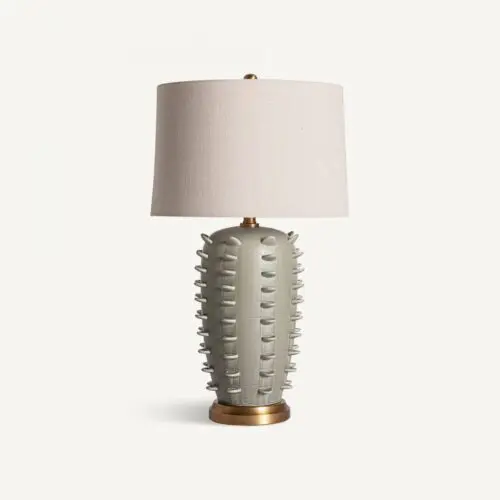 Lampe art déco vert doré Vical Home