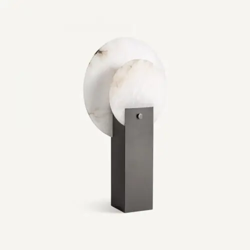 Lampe pierre et fer noir Vical Home