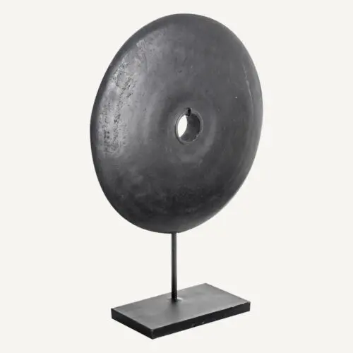 Statue nordique pierre noir Vical Home