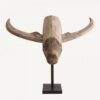 Tête taureau bois d’acacia Toro Vical Home – Image 2