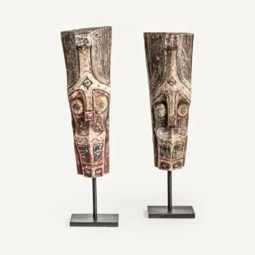 Statue Primitive Vical Home lot de 2