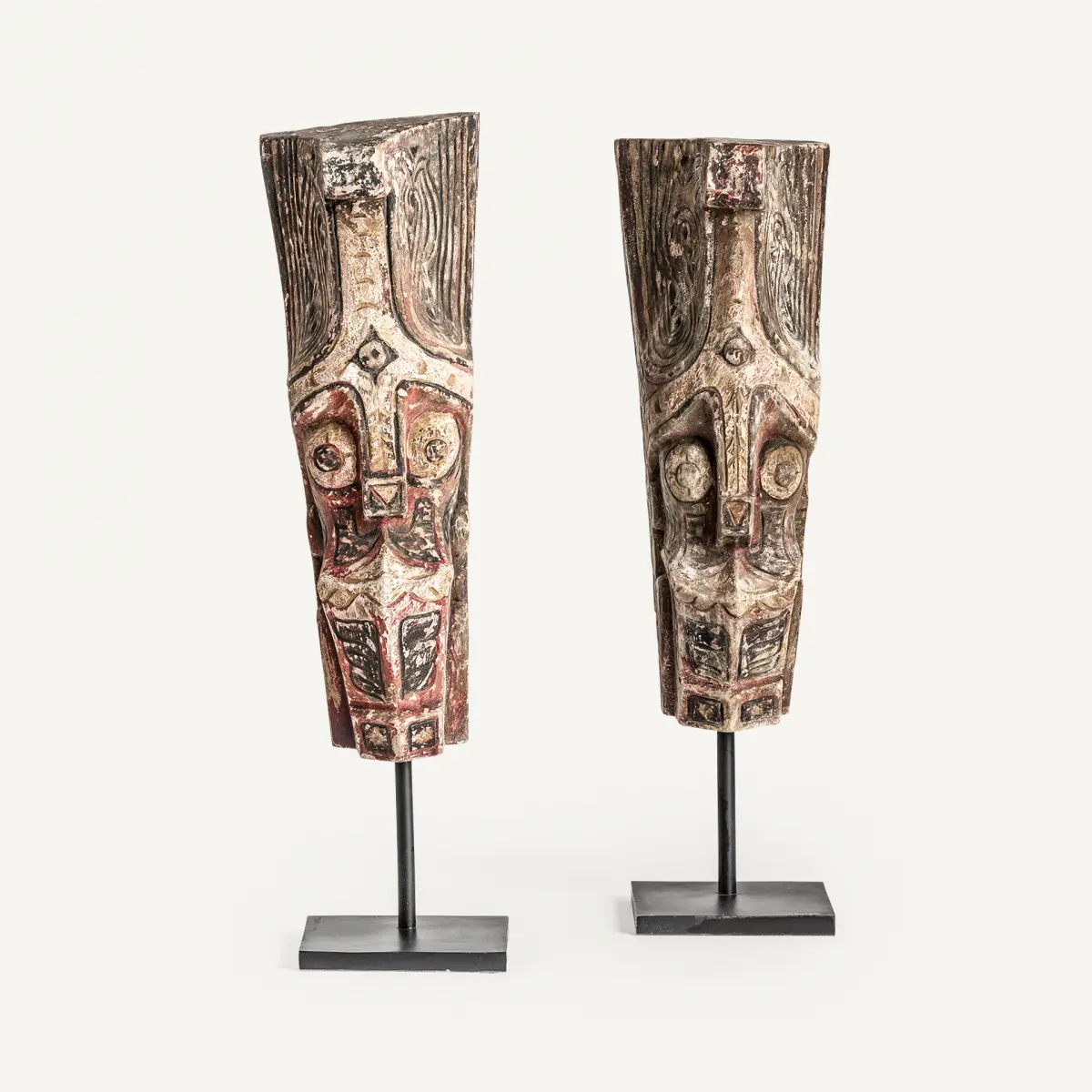 Statue Primitive Vical Home lot de 2
