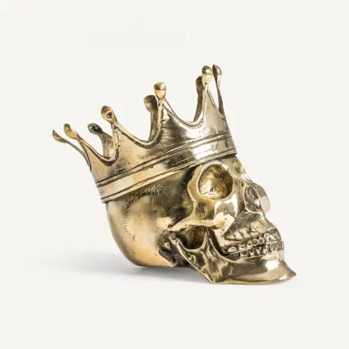 Crâne doré couronne Calavera Vical Home
