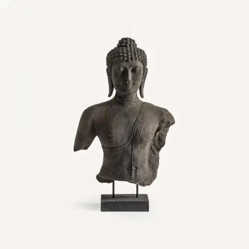 Buste Budha ciment gris H90 Vical Home