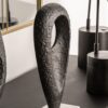 Sculpture aluminium noir Messier Vical Home 18x36cm – Image 3