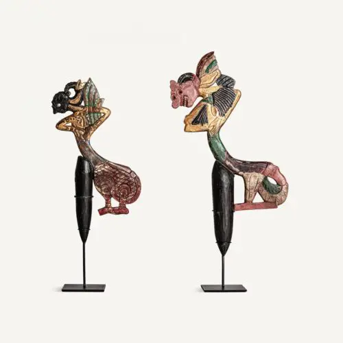 Statue multicouleur bois tropical Vical Home lot de 2