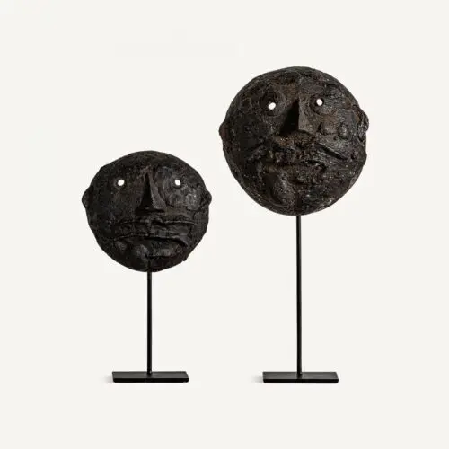 Statue personnages ethniques sur pied Vical Home lot de 2