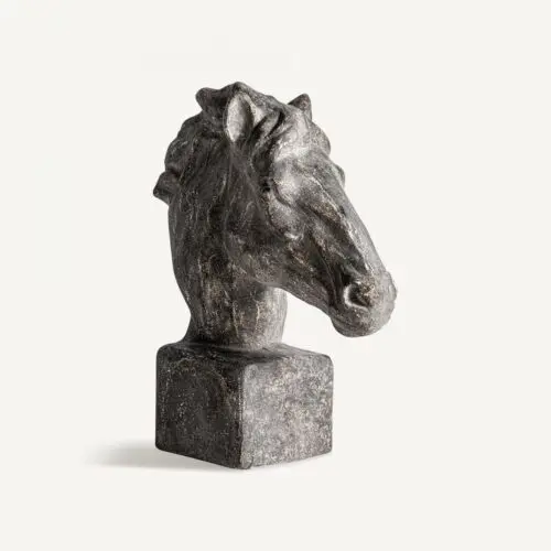 Objet déco Statue résine tête de cheval Vical Home 62cm