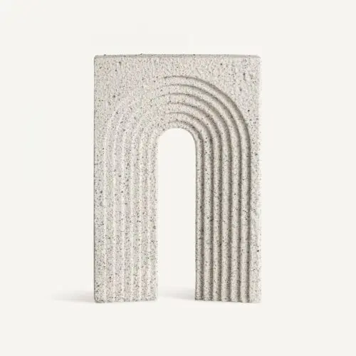 Statue arc Thirso Vical Home blanc cassé