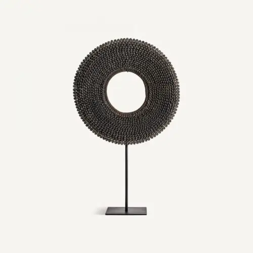 Disque sur pied coquille noir Vical Home 60cm