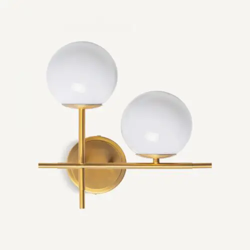 Applique murale design Vical Home blanc doré