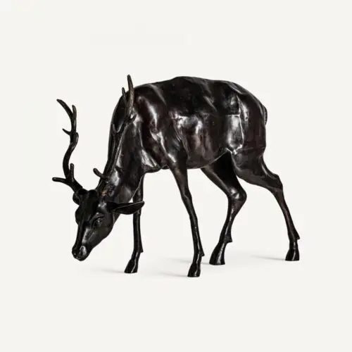 Objet déco Statue Cerf laiton noir CIERVO Vical Home 119 x 77