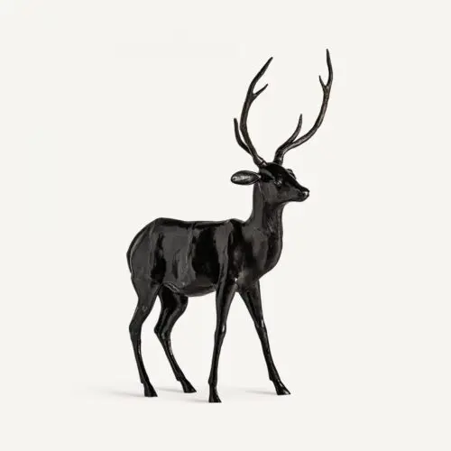 Objet déco Statue Cerf laiton noir CIERVO Vical Home 110 x 150