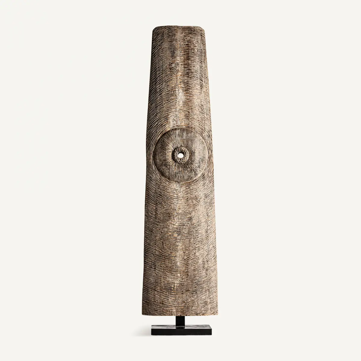 Statue ethnique bois de mangue naturel Vical home 263cm