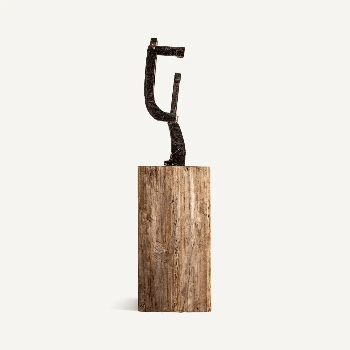 Sculpture fer bois tropical Vical Home 150cm