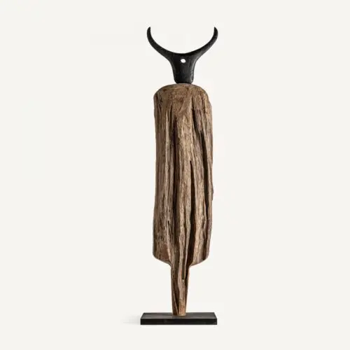 Objet déco Sculpture ethnique noir naturel Vical Home 154cm