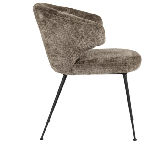Chaise Xandra stone chenille Richmond Interiors 2