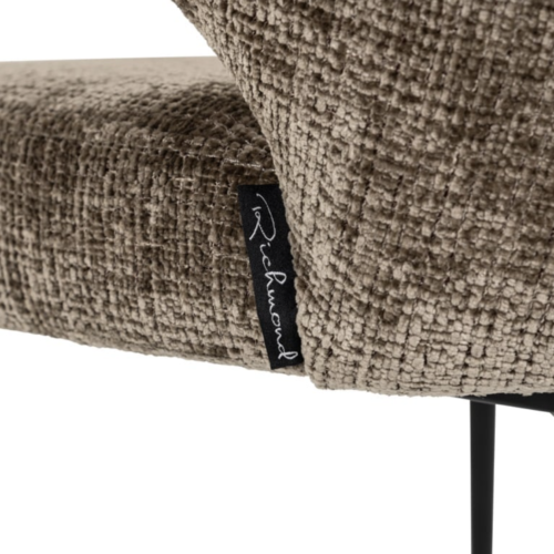 Chaise Xandra stone chenille Richmond Interiors 4