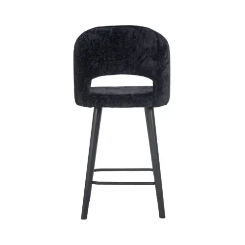 Tabouret de bar Savoy Richmond Interiors noir chenille 3