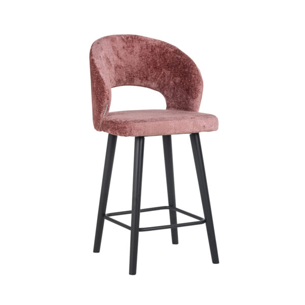 Tabouret de bar Savoy Richmond Interiors rose chenille