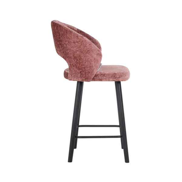 Tabouret de bar Savoy Richmond Interiors rose chenille 2