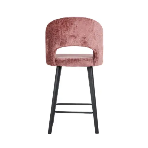 Tabouret de bar Savoy Richmond Interiors rose chenille 3