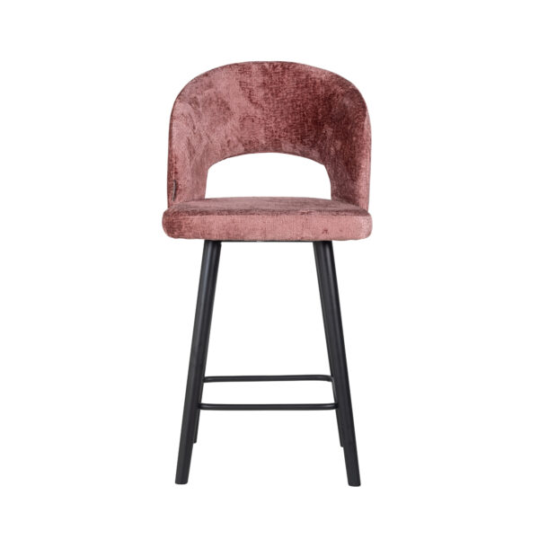 Tabouret de bar Savoy Richmond Interiors rose chenille 4