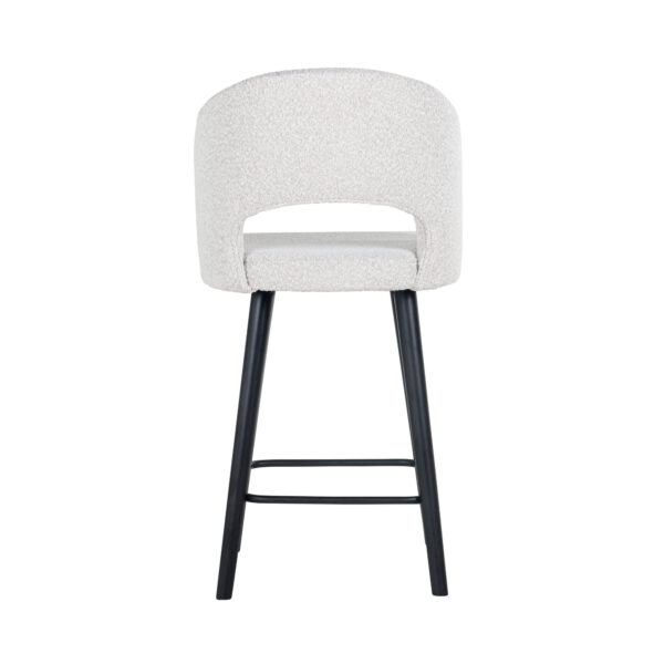 Tabouret de bar Savoy Richmond Interiors blanc bouclé 3