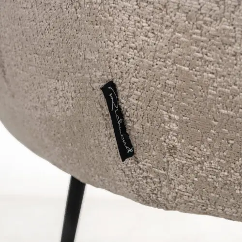 Chaise Ruby Richmond Interiors taupe chenille 6