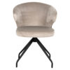 Chaise pivotante Milly Richmond Interiors velours kaki 4