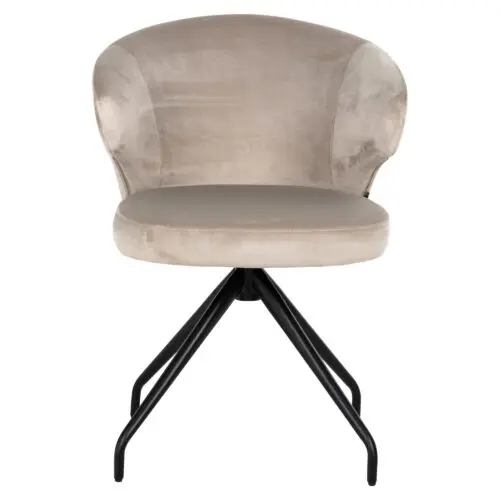 Chaise pivotante Milly Richmond Interiors velours kaki 4